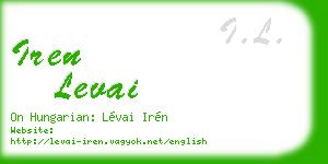 iren levai business card